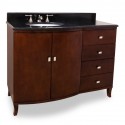 Jeffrey Alexander VAN067-48 Mahogany Modern Vanity with Rich Mahogany Finish (for 48" Top)