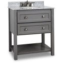 Elements VAN088 Grey Adler Vanity with Sleek Grey Finish (for 31" Top)