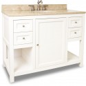 Jeffrey Alexander VAN091-48 Astoria Modern Cream White Vanity with Stepped Door (for 48" Top)