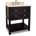 Jeffrey Alexander VAN092-30 Astoria Modern Espresso Vanity with Stepped Door Profile (for 30" Top)