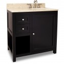 Jeffrey Alexander VAN092-36 Astoria Modern Vanity with Stepped Door Profile (for 36" Top)