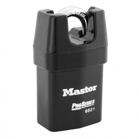 Master Lock 6527 NR WO 26D KD 1KEY 6521 Pro Series Solid Iron Shrouded Interchangeable Core Padlock, 2-1/8" (54mm)
