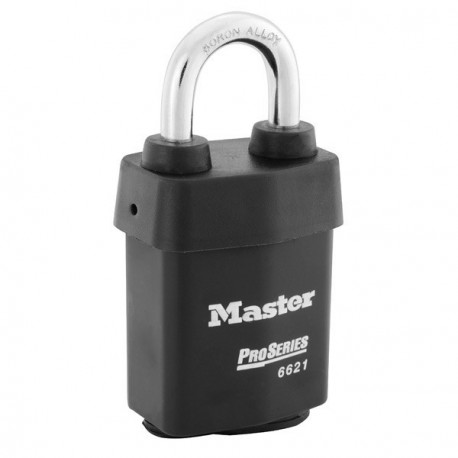 Master Lock 6621 NR WCS6 KA NOKEY 6621 Pro Series Key-in-Knob Padlock - Weather Tough