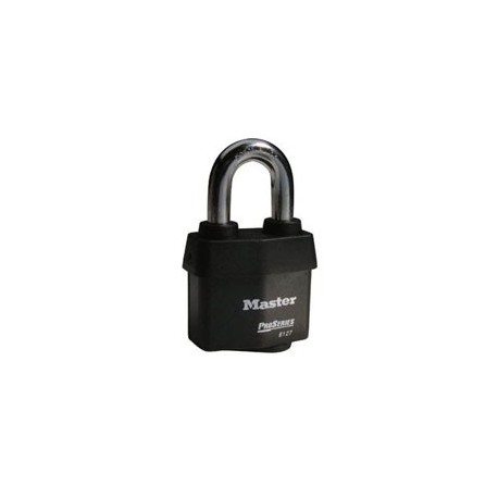 Master Lock 6127 Weather Tough Pro Series Rekeyable Padlock, Black Finish