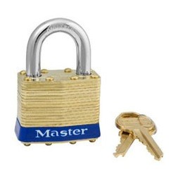 Master Lock 82 Non-Rekeyable Laminated Brass Pin Tumbler Padlock 1-3/4" (44mm)