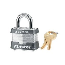 Master Lock 31, 31KA, 31KD No. 31 Non-Rekeyable Laminated Steel Pin Tumbler Padlock 1-9/16" (40mm)