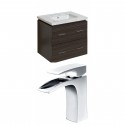 American Imaginations AI-8361 Plywood-Melamine Vanity Set In Dawn Grey With Single Hole CUPC Faucet