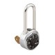 Master Lock 1525LH Combination Padlock with Key Control, 2in (51mm) shackle height