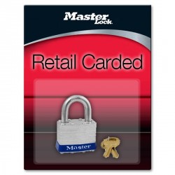 Master Lock 1D Non-Rekeyable Laminated Steel Pin Tumbler Padlock 1-3/4" (44mm)