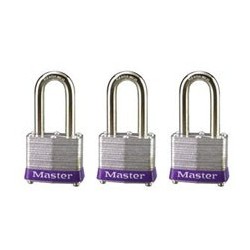 Master Lock 3TRILF  Non-Rekeyable Laminated Steel Pin Tumbler Padlock 1-9/16" (40mm)