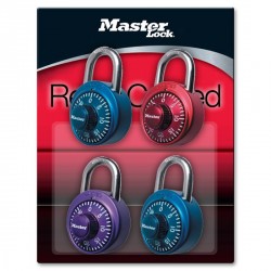 Master Lock 1530DCM Anodized Combination Padlock (Assorted Colors)