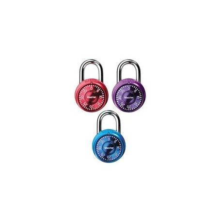 Master Lock 1533TRI Anodized Mini Metallic Combination Lock (3-pack)