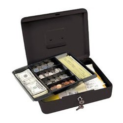 Master Lock 7111D Cash Box with 6 Compartment Tray