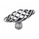 Zurich 2" Overall Length Twisted Iron Cabinet Knob