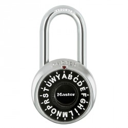 Master Lock 1573LF Letter Lock Combination Padlock