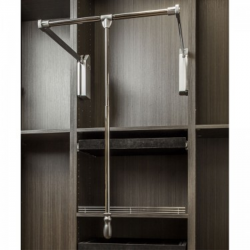 Hardware Resources Soft-close wardrobe lift 33" expanding to 48"