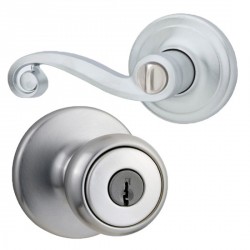 Kwikset 400LL US26D Right Handed RCAL - RCS Lido Entry in Satin Chrome
