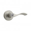 Kwikset 405BL Balboa Keyed Entry Lever in US15 Satin Nickel