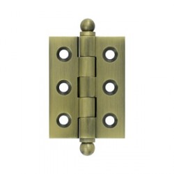 Deltana 2" x 1.5" Cabinet Hinge with Ball Tip Finials