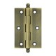 Deltana CH3020 3" x 2" Cabinet Hinge w/ Ball Tip, Pair