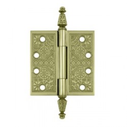 Deltana DSBP44 4" x 4" Square Ornate Hinge, Pair