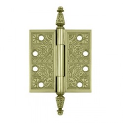 Deltana DSBP44 4" x 4" Square Ornate Hinge, Pair