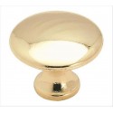 Amerock 255PB Everyday Heritage Cabinet Knob, 1-3/16" Daimeter, Finish-Polished Brass