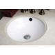 American Imaginations AI-12953 CUPC Round Undermount Sink Set In White With 8-in. o.c. CUPC Faucet And Drain