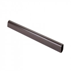 Hardware Resources Dark Bronze 1.0mm x 8' Long Oval Aluminum Closet Rod