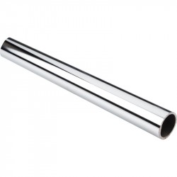 Chrome 1-1/16" Diameter x 12' Long Round Steel Closet Rod