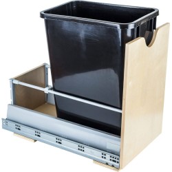 Hardware Resources Preassembled 35 Quart Single Pullout Waste Container System Featuring 21" Undermount System