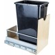 Hardware Resources Preassembled 50 Quart Single Pullout Waste Container System Featuring 21" Undermount System