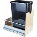 Hardware Resources CAN-MDBS50 50 Quart Single Pullout Waste Container System Featuring 21" Undermount System