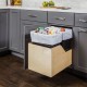 Hardware Resources Preassembled 50 Quart Double Pullout Waste Container System  w/ Baltic Birch Plywood