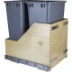 Hardware Resources Preassembled 50-Quart Double Pullout Waste Container System (CDM-WBM Series)