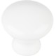 Tempo 1 3/8" Diameter Ceramic Cabinet Knob (33856WH)