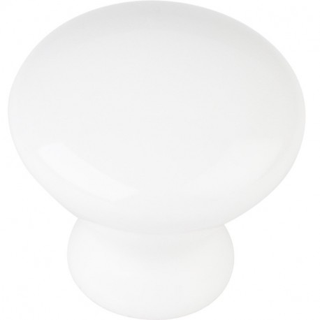 Tempo 1 3/8" Diameter Ceramic Cabinet Knob (33856WH)