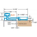 Select SL21 Full Surface Geared Continuous  Hinge