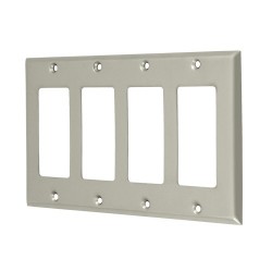 Deltana SWP4744 Switch Plate, Quadruple Rocker