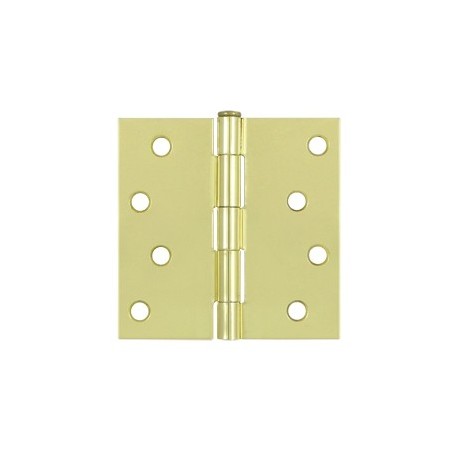 Deltana S44-R 4" x 4" Square Hinge, Steel, Pair