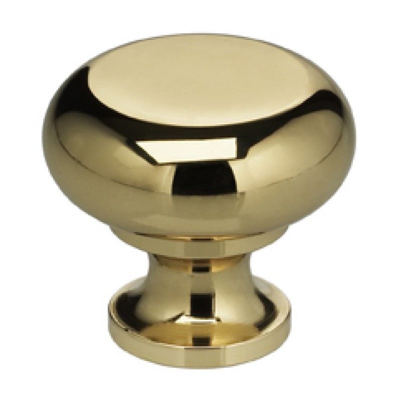 Omnia 9100 Simple Brass Cabinet Knob