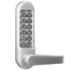 Kaba LD47148 32D Mechanical Pushbutton Cipher Lock with Lever, Satin Stainless