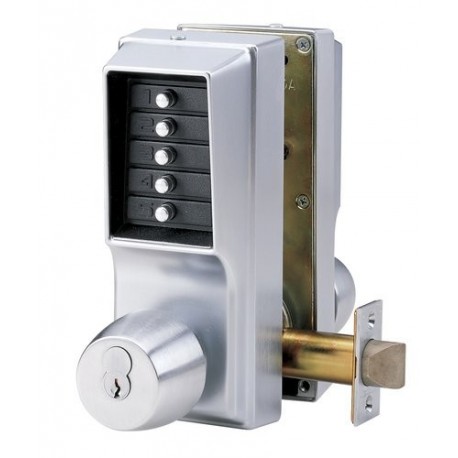 Kaba EE1021B/EE10115 Cylindrical Lock w/ Knobs, Entry/Egress (Back-to-Back)