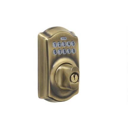 Schlage BE365 BE365 530 KD CAM Camelot Electronic Keypad Deadbolt