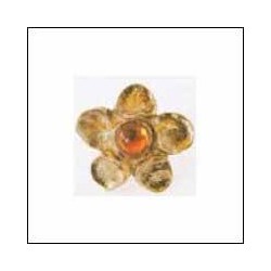 Emenee-OR187S Flower Design Knob with Stones