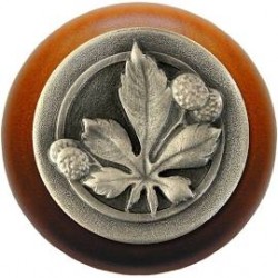 Notting Hill NHW-743 Horse Chestnut Wood Knob 1-1/2 diameter