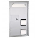 Bobrick B-357 Seat-Cover Dispenser, Sanitary Napkin Disposal and Toilet Tissue Dispenser