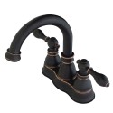 Kingston Brass FS1616ACL Fauceture American Classic Two Handle Centerset Lavatory Faucet, Naples Bronze