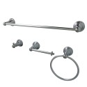 Kingston Brass BAHK192478 American Classic 4-Piece Towel Bar Bath Hardware Set