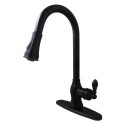 Kingston Brass GS777 Gourmetier American Classic Single Handle Faucet w/ Pull Down Spout